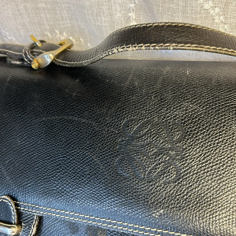 Loewe made in Spain leather briefcase handbag